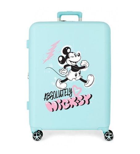 Mickey Friendly Medium Hard Suitcase 70 cm (OSFA), Bleu, Casuel, ABS/Polycarbonate, Moyen - Disney - Modalova