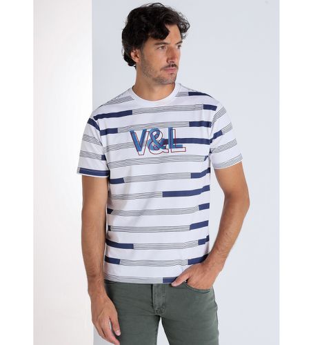 T-shirt à manches courtes à rayures (XXL), Casuel, Coton, Manche courte - Victorio & Lucchino, V&L - Modalova