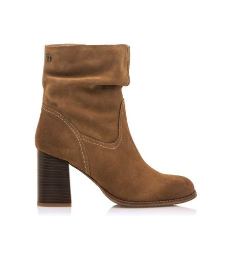 Bottines en cuir marron (36), 5 à 8 cm, Fermeture éclair, Casuel - MTNG - Modalova