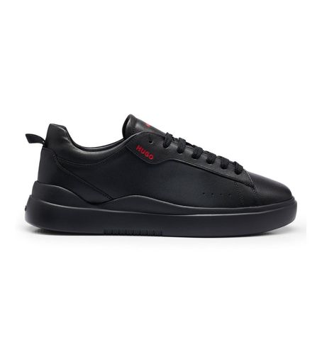 Blake Leather Sneakers (40), Cuir, Noir, Plat, Lacets, Casuel - HUGO - Modalova