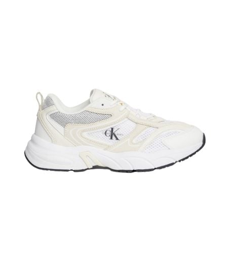 YW0YW00891 Baskets Retro Tennis en cuir blanc (39), Plat, Lacets, Casuel, Sport - Calvin Klein Jeans - Modalova