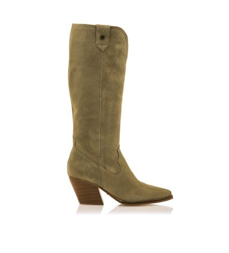 Bottes en cuir Missouri marron verdâtre - Hauteur du talon 5cm (36), 3 à 5 cm, Fermeture éclair, Casuel - Mustang - Modalova