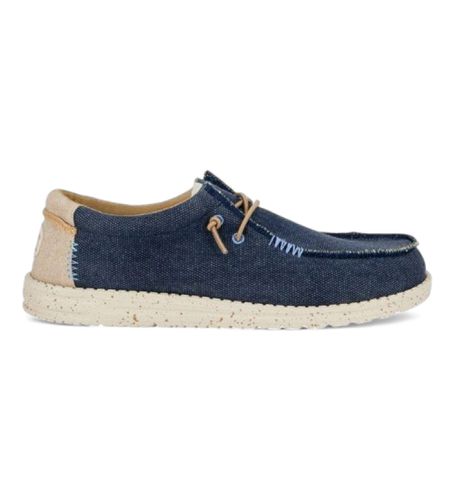 HD40952 Mocassins Wally Coastline Jute (44), Bleu, Tissu, Plat, Lacets, Casuel - HeyDude - Modalova