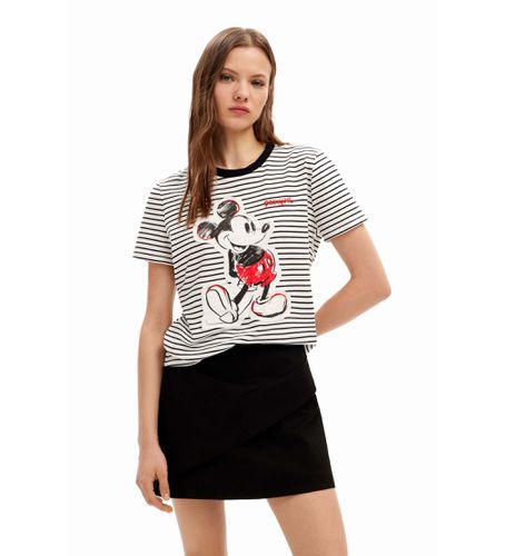 SWTK77 T-shirt rayé Mickey Mouse , (S), Casuel, Coton, Manche courte - Desigual - Modalova