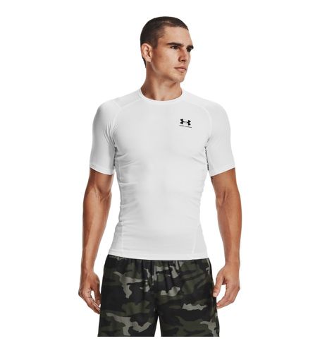 HeatGear® Armour Short Sleeve T-Shirt (L), Blanc, Sport, Multisport, Polyester, Manche courte - Under Armour - Modalova