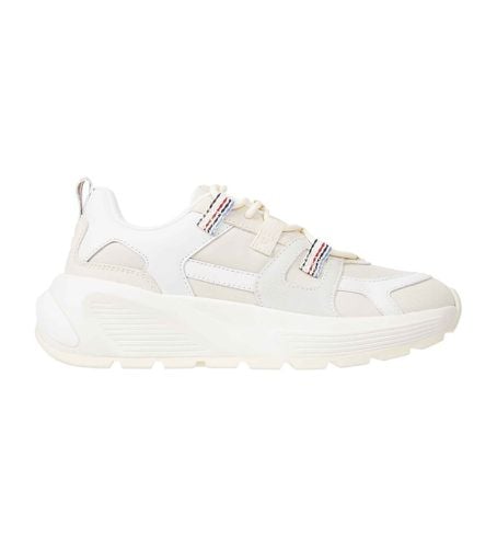 FW0FW07674 Fashion Chunky Runner Leather Sneakers (37), Cuir, Blanc, 1 à 3 cm, Lacets, Casuel - Tommy Hilfiger - Modalova