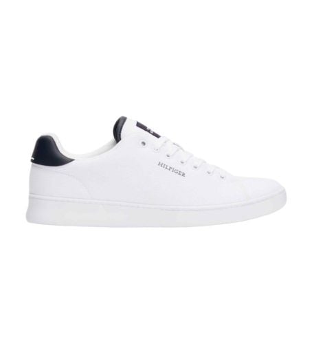 FM0FM04967 Court Cupsole Pique Sneakers (44), Blanc, Plat, Lacets, Casuel - Tommy Hilfiger - Modalova