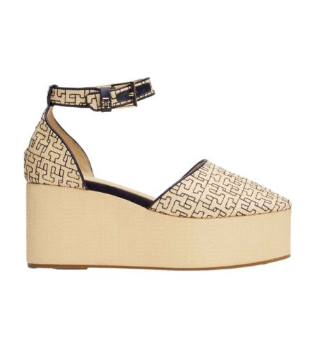 FW0FW07735 Sandales Mono Rafia (37), 5 à 8 cm, Boucle, Casuel - Tommy Hilfiger - Modalova