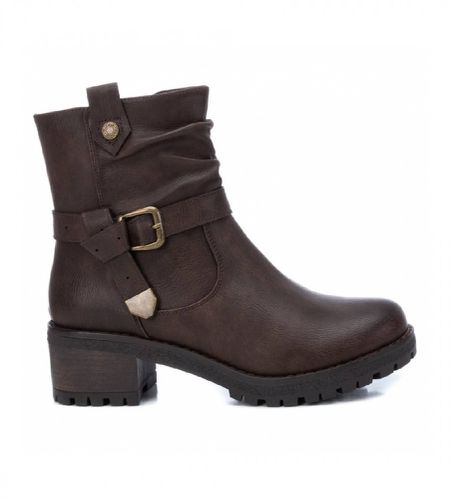 Bottines 170143 marron -Hauteur du talon : 5cm (37), 5 à 8 cm, Fermeture éclair, Casuel - Refresh - Modalova