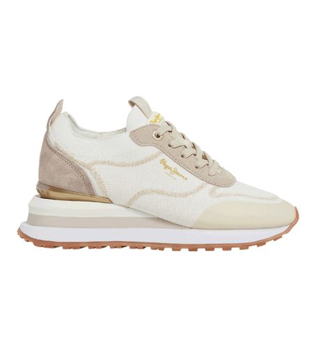 PLS60006 Blur Rind Leather Sneakers (37), Cuir, Blanc, 3 à 5 cm, Lacets, Casuel - Pepe Jeans - Modalova