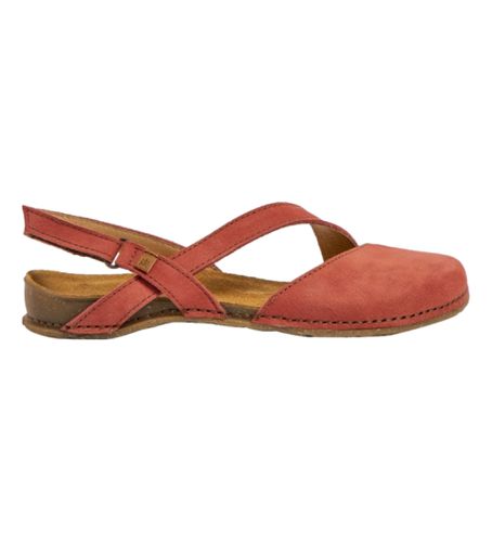 BR005_043 Sandales en cuir N5813 Pleasant (37), Plat, 1 à 3 cm, Velcro, Casuel, Rose - El Naturalista - Modalova