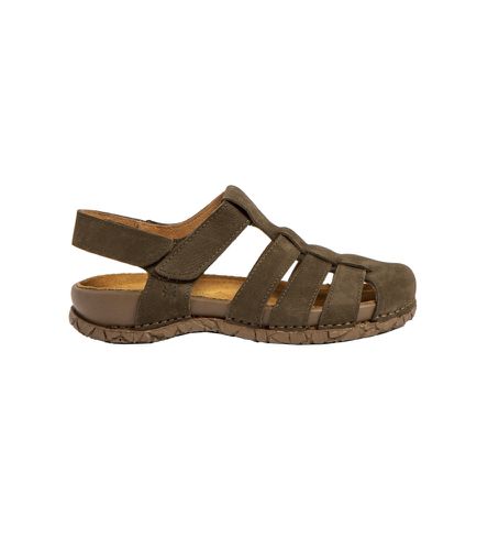 Unisex. 2586211FE005_0G3 Sandales en cuir N5862 marron Tabernas (36), Plat, Velcro, Casuel - El Naturalista - Modalova