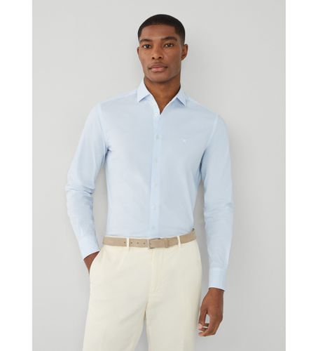 HM309822 Essential Stretch Pop Shirt (M), Casuel, Fête, Coton, Classique, Manche longue - Hackett London - Modalova