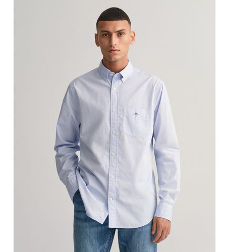 Chemise en popeline bleue à coupe régulière (S), Casuel, Coton, Classique, Manche longue - Gant - Modalova