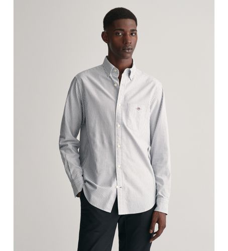 Chemise Oxford à coupe régulière, rayures fines bleues (S), Casuel, Coton, Classique, Manche longue - Gant - Modalova