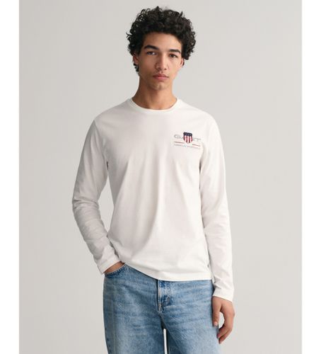 Medium Archive Shield T-shirt (XS), Casuel, Coton, Manche longue - Gant - Modalova