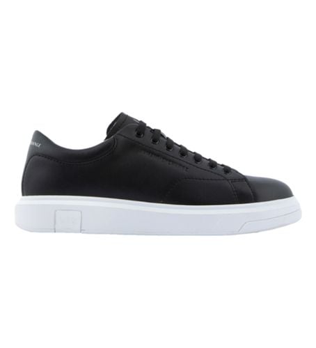 XUX123XV53400002 Action Leather Sneakers (44.5), Cuir, Noir, Plat, Lacets, Casuel - Armani Exchange - Modalova