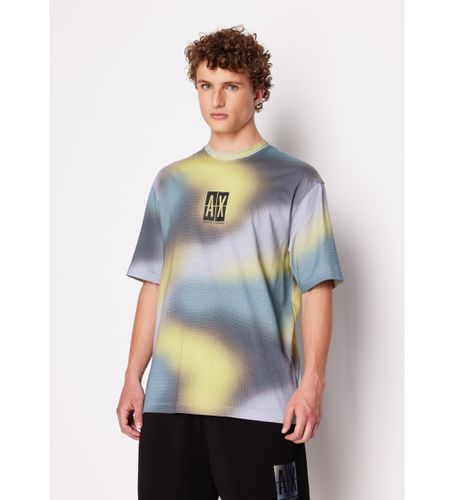 DZMJNZJH4Z7600 T-shirt en coton tricoté multicolore (L), Casuel, Manche courte - Armani Exchange - Modalova