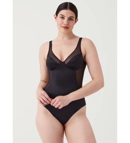 R_VERY BLACK String en satin modelant (S), Homewear, Nylon - SPANX - Modalova