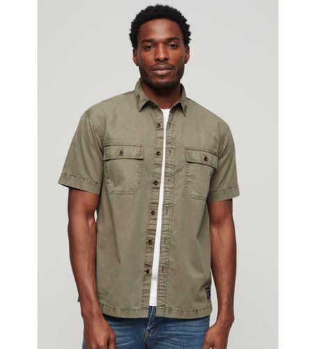 M4010791A Chemise militaire verte à manches courtes (XXL), Casuel, Coton, Manche courte - Superdry - Modalova