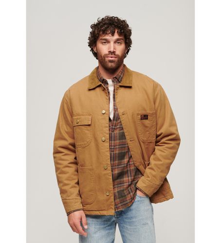 M5011880A Veste à quatre poches Chore Surplus marron (S), Casuel, Coton, Manche longue - Superdry - Modalova