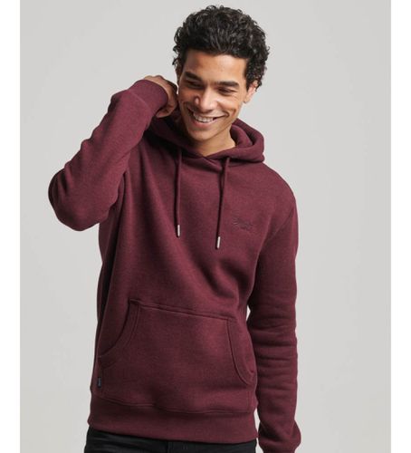 M2013110A Sweat à capuche avec logo Marron essentiel (S), Casuel, Grenat, Coton, Manche longue - Superdry - Modalova