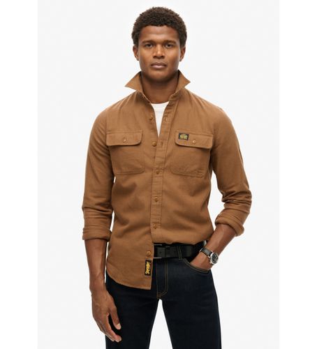 M4010723A Surchemise Trailsman marron (S), Casuel, Coton, Manche longue - Superdry - Modalova