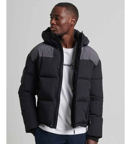 M5011519A Veste matelassée à coupe carrée avec capuche (S), Casuel, Polyester, Durable - Superdry - Modalova