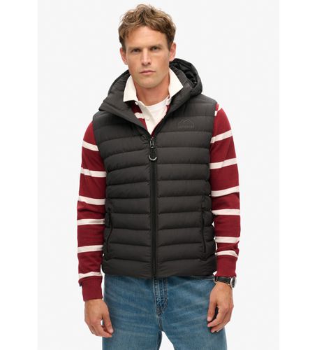 M5011747A Fuji gilet matelassé à capuche (S), Casuel, Polister recyclé, Durable - Superdry - Modalova