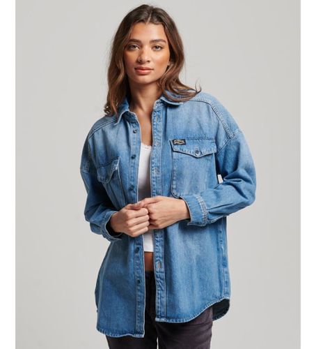 W4010397A Veste en jean surdimensionnée bleue (XS), Casuel, Coton - Superdry - Modalova