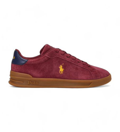 Chaussures en cuir Hrt Crt Ii marron (41), Plat, Lacets, Casuel, Grenat - Polo Ralph Lauren - Modalova