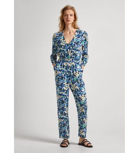 PL230486 Casandra Print Jumpsuit (XS), Bleu, Casuel, Viscose, Manche longue - Pepe Jeans - Modalova