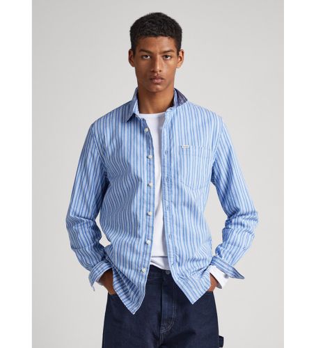 PM308193 Chemise bleue du château (XL), Casuel, Coton, Manche longue, Durable - Pepe Jeans - Modalova