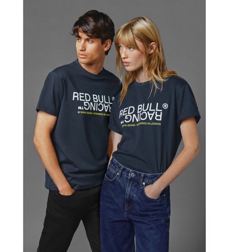 Bull Racing x Pepe Jeans unisex. RU500002 Rbr Graphic Reflect T-shirt (S), Casuel, Coton, Manche courte, Marine - Red Bull Racing x Pepe Jeans - Modalova