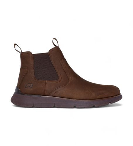 Augustino Paulo bottines en cuir marron (40), Plat, Aucun, Casuel - Skechers - Modalova