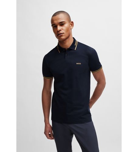 Polo Paul (S), Casuel, Coton, Manche courte, Marine - BOSS - Modalova