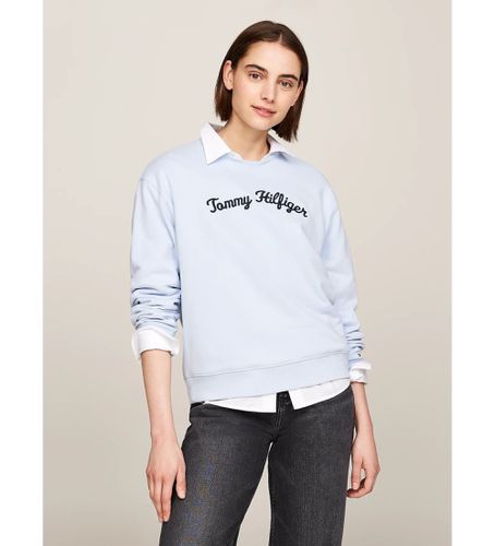 WW0WW42615 Sweatshirt avec logo brodé Script font (M), Casuel, Manche longue, Le coton biologique, Durable - Tommy Hilfiger - Modalova