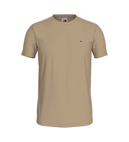 DM0DM04411 T-shirt slim (XXL), Casuel, Coton, Manche courte, Taupe, Durable - Tommy Jeans - Modalova