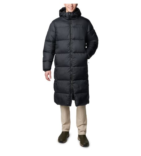 Puffect Hooded Quilted Jacket Long (S), Noir, Casuel, Polyester, Manche longue - Columbia - Modalova