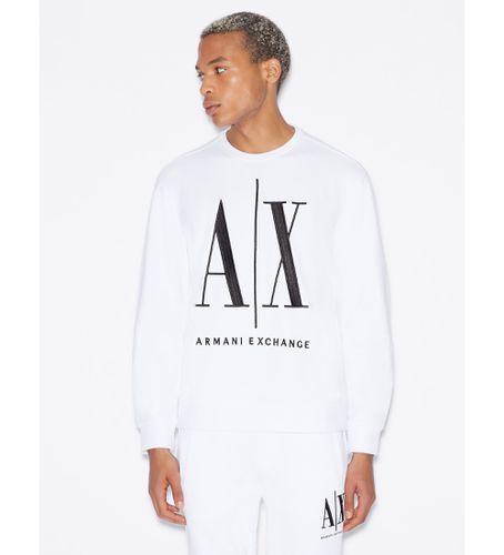 NZMPAZJ1ZZ1100 Sweatshirt classique (L), Casuel, Coton, Manche longue - Armani Exchange - Modalova