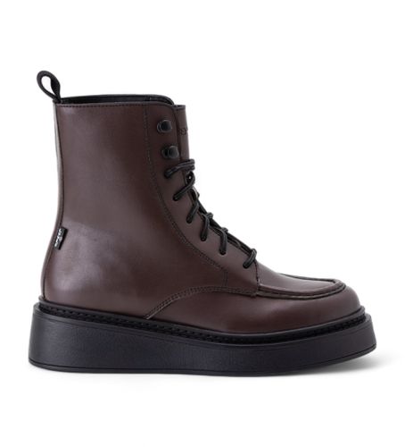 Bottines Luna marron (36), 1 à 3 cm, Lacets, Casuel, Grenat - Levi's - Modalova