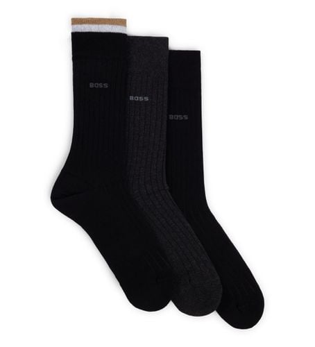 Lot de 3 paires de chaussettes fines (40-46), Homewear, Coton - BOSS - Modalova