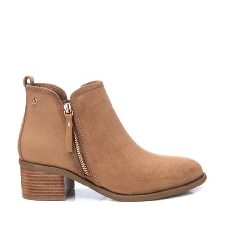 Bottines en cuir 143420 (36), 3 à 5 cm, Fermeture éclair, Casuel - Xti - Modalova