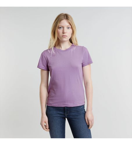 D25053-A870-G869 T-shirt à logo à fausse broderie lilas (XXS), Casuel, Violet, Coton, Manche courte - G-Star - Modalova