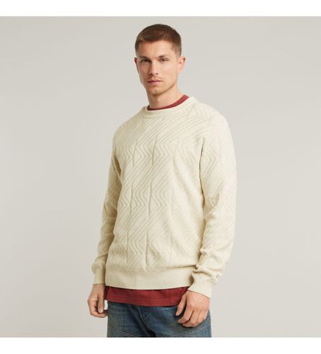 D25108-C259-1603 Sweatshirt Zig-Zag Structure Knitted (S), Casuel, Le coton biologique, Durable - G-Star - Modalova