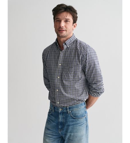 Chemise à coupe régulière en sergé léger Vichy Plaid à coupe régulière (L), Casuel, Coton, Manche longue - Gant - Modalova