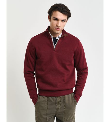 Pull Sacker Rib half-zip (L), Casuel, Coton, Bordeaux - Gant - Modalova