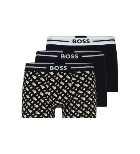 Lot de 3 caleçons noirs Bold Design (S), Homewear, Coton - BOSS - Modalova