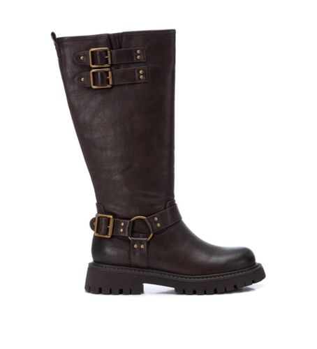 Bottes 142937 marron (37), Noir, 1 à 3 cm, Fermeture éclair, Casuel - Xti - Modalova