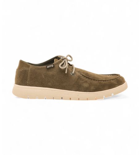 Denver chaussures en cuir taupe (40), Plat, Lacets, Casuel - Mustang - Modalova